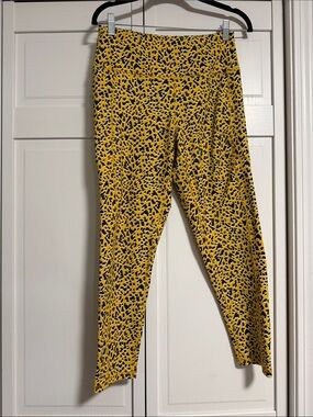 BCBG Yellow Animal Print Leggings